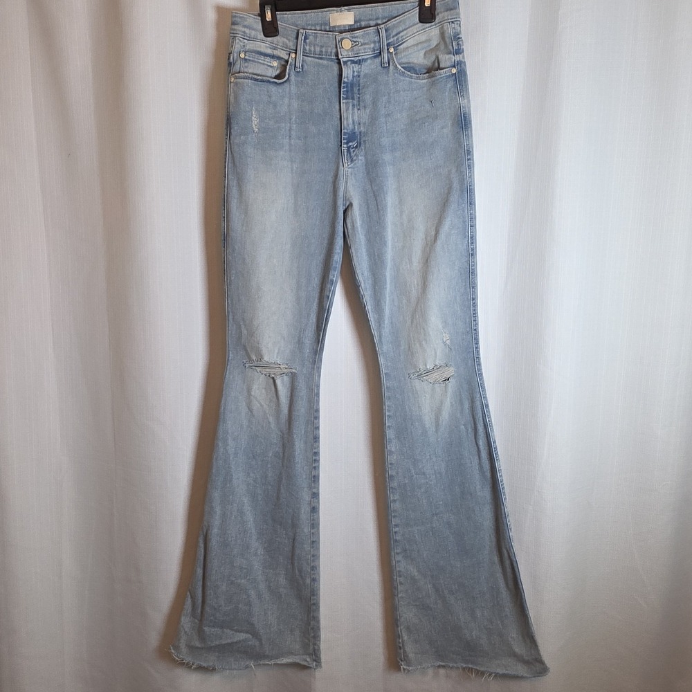 MOTHER The Super Cruiser Double Heel Jeans 32 Light Wash Nature Of The game